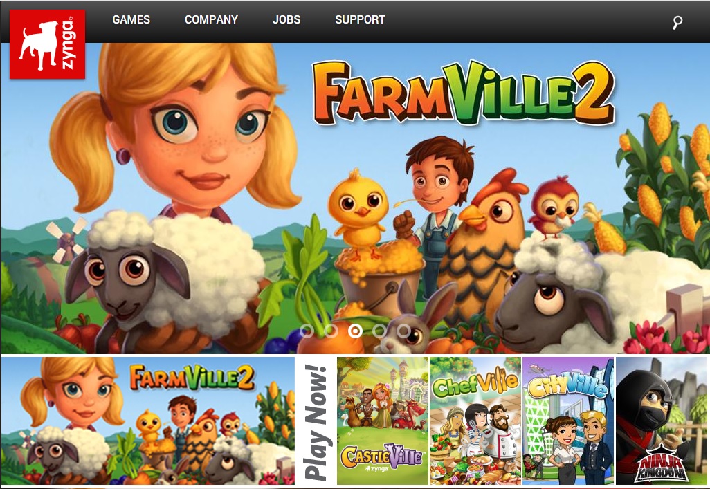 Zynga's gaming site 
