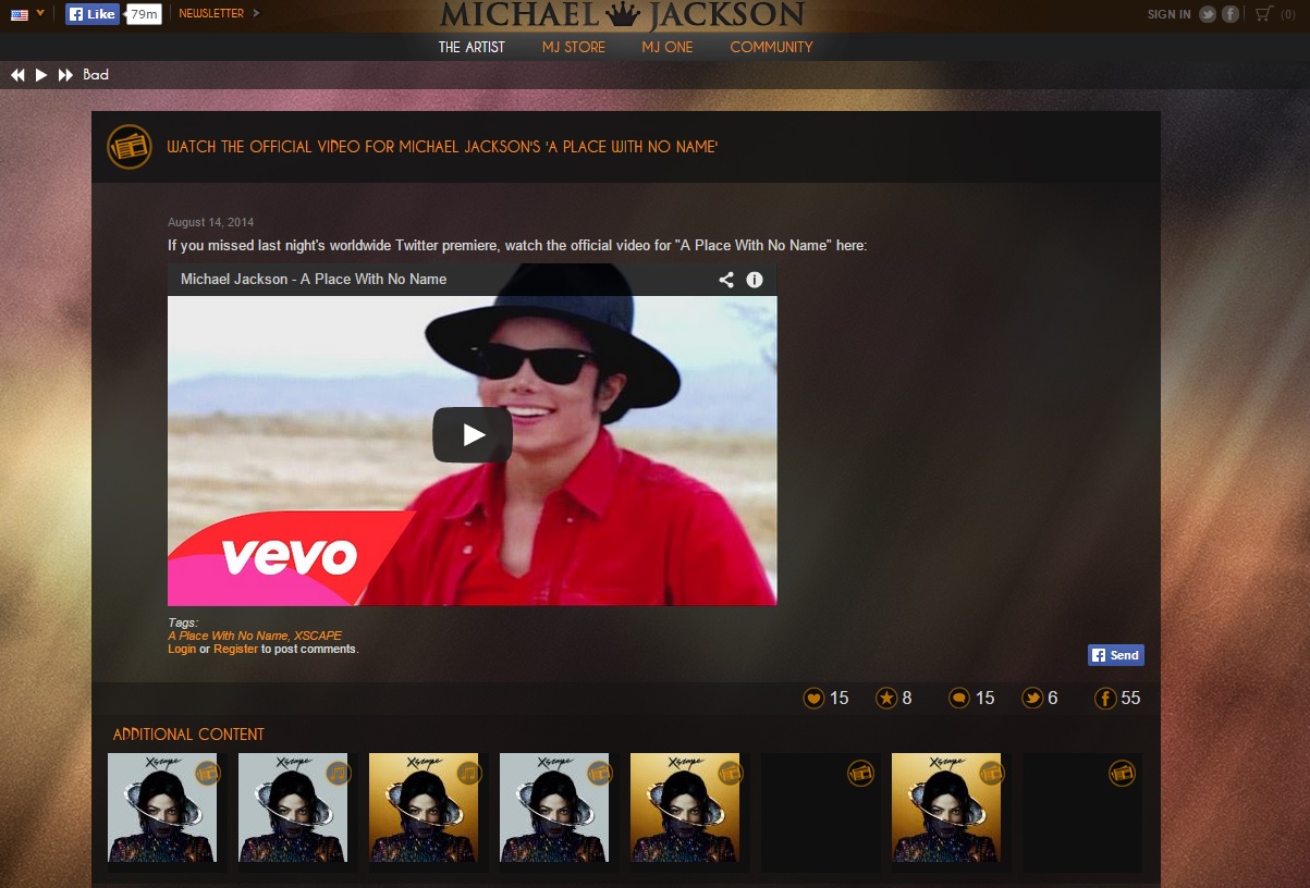 Michael Jackson's site