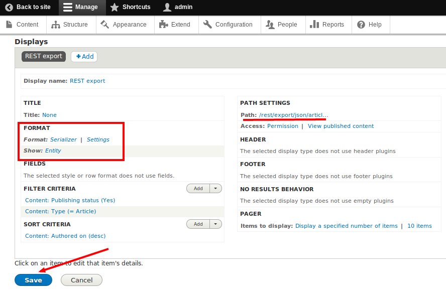 Format Serializer Settings