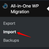 All-in-One Migration Import