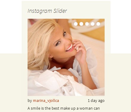 WP instagram widget