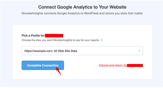 complete connection in WordPress