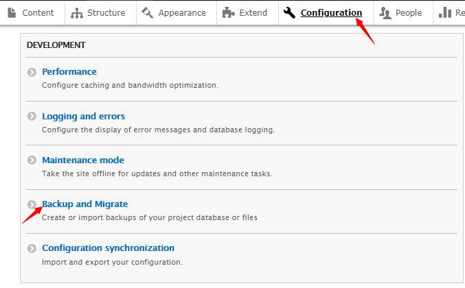 configuration in Drupal