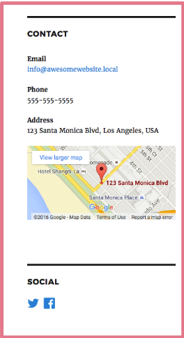 contacts widget