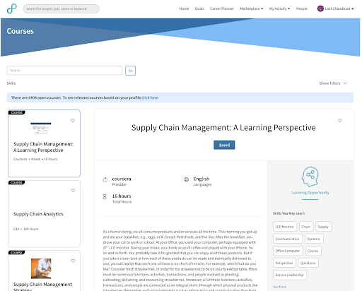 Get course details