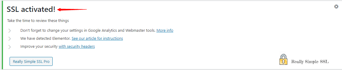 Really Simple WordPress plugin activation confirmation message