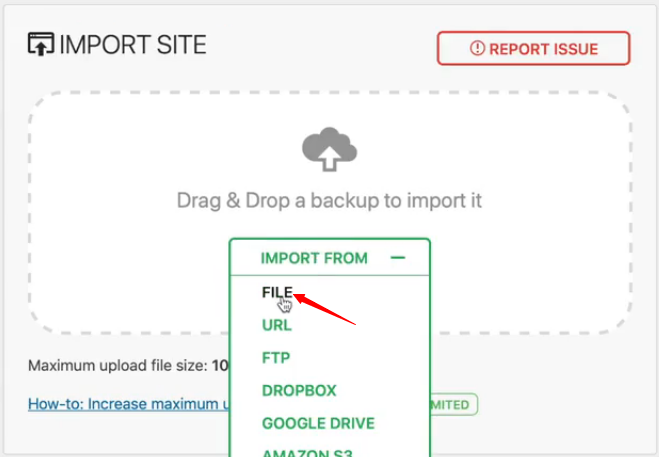 import site