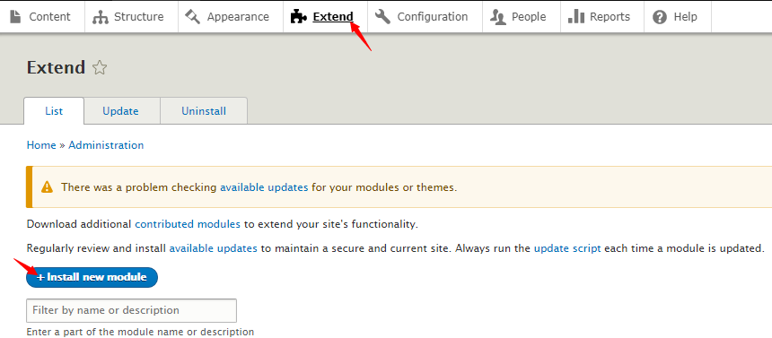 install module in Drupal