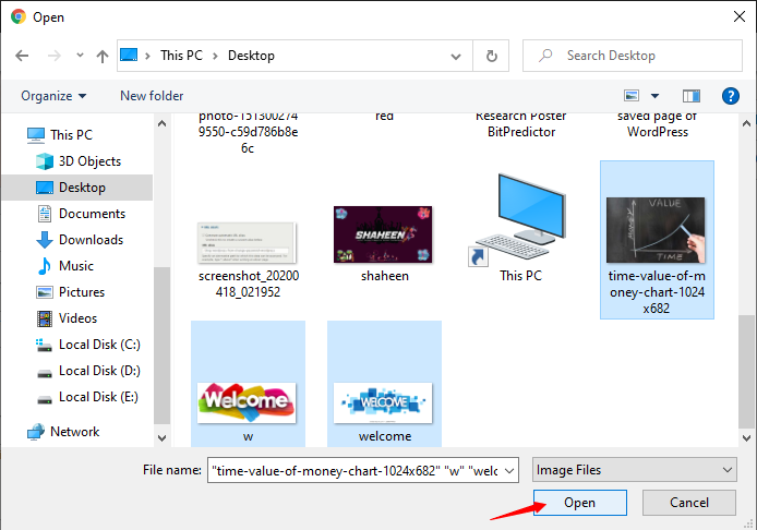 open files in Drupal