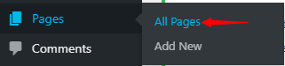 opening all pages in WordPress