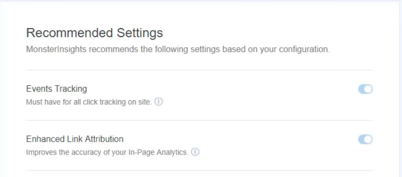 recommended settings in WordPress