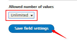 save field settings in Drupal