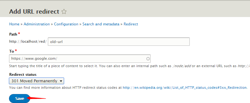 save in Drupal
