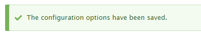 saved message in Drupal