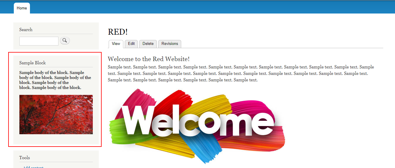 saved page in Drupal