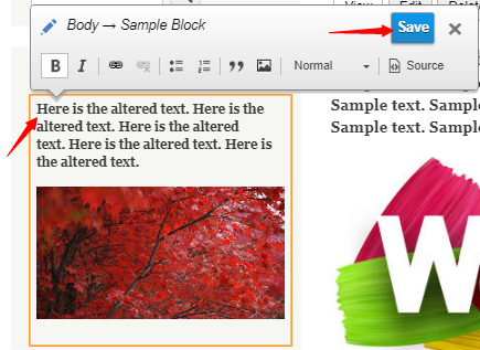saving block in Drupal