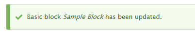 successfully saved in Drupal