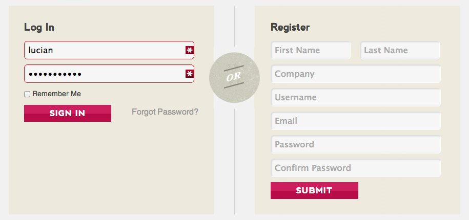 theme my login