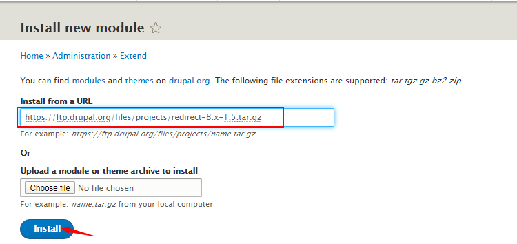url in Drupal